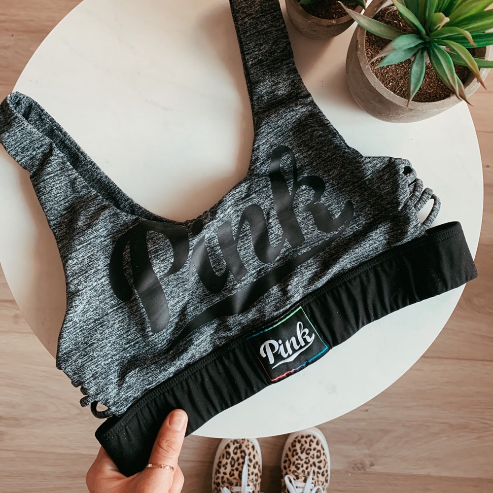 Victoria’s Secret PINK Charcoal Sports Bra